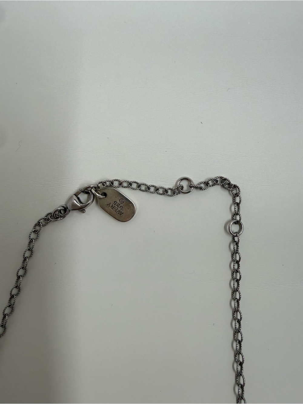Retired James Avery Memoir Initial M Necklace Sterling - Picture 4 of 6